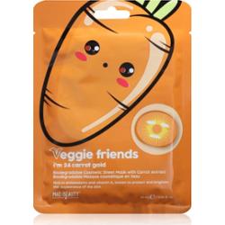 Mad Beauty Veggie Friends Carrot maseczka w płachcie z efektem rozświetlającym 25 ml