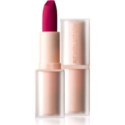 Makeup Revolution Lip Allure Soft Satin Lipstick kremowa szminka o satynowym wykończeniu odcień Material Girl Wine 3,2 g