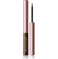 Makeup Revolution Super Flick eyeliner w płynie odcień Brown 2,4 ml