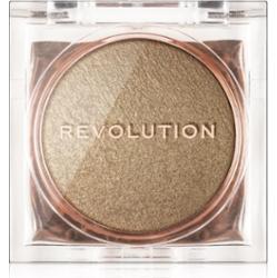 Makeup Revolution Beam Bright kompaktowy rozświetlacz pudrowy odcień Golden Gal 2,45 g