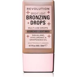 Makeup Revolution Bright Light Bronzing Drops bronzer w płynie odcień Bronze Scorched 23 ml