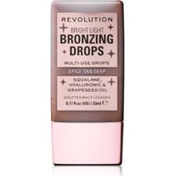 Makeup Revolution Bright Light Bronzing Drops bronzer w płynie odcień Deep Bronze Spice 23 ml
