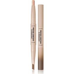 Makeup Revolution Precise Contour & Highlight Dwustronny sztyft do konturowania odcień Medium 1.45 g