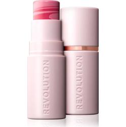 Makeup Revolution Skin Silk Blush Stick róż do policzków w kremie w sztyfcie odcień Light Pink Marble 4.5 g