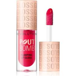 Makeup Revolution Pout Bomb błyszczyk do ust z efektem powiększenia odcień Cherry Sheer Red 4.6 ml
