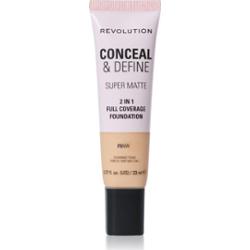 Makeup Revolution Conceal & Define podkład matujący odcień F5NW 23 ml