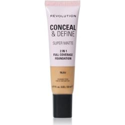 Makeup Revolution Conceal & Define podkład matujący odcień F9.7W 23 ml