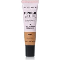 Makeup Revolution Conceal & Define podkład matujący odcień F12.7NC 23 ml