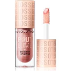 Makeup Revolution Shimmer Gloss błyszczyk do ust z połyskiem odcień Shine Pink 4.5 ml