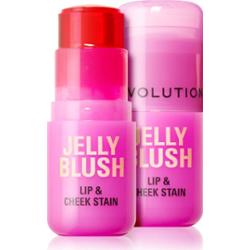 Makeup Revolution Jelly Blush róż do policzków w sztyfcie do ust i policzków odcień Peach Orange 5.5 g