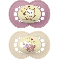 MAM Original Night 6m+ smoczek Girl 2 szt.