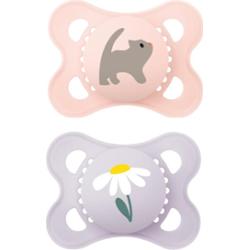 MAM Original 0+m smoczek Pink/ Purple 2 szt.