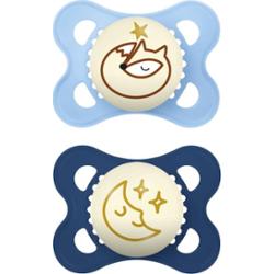 MAM Original Night 0m+ smoczek Blue 2 szt.