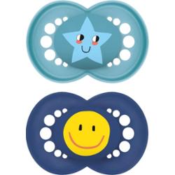 MAM Original 6+ months smoczek Turquoise/ Dark Blue 2 szt.