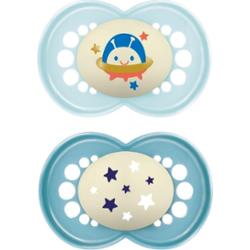 MAM Original Night 6m+ smoczek Turquoise 2 szt.