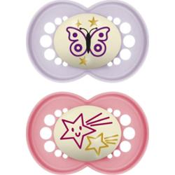 MAM Original Night 16m+ smoczek Pink/ Purple 2 szt.