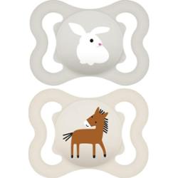 MAM Air 0+ months smoczek Grey/ Beige 2 szt.