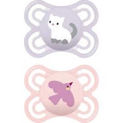 MAM Perfect 0+m, dbl box smoczek Pink/ Purple 2 szt.