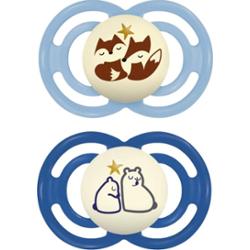 MAM Perfect Night 6m+ smoczek Blue/ Dark Blue 2 szt.