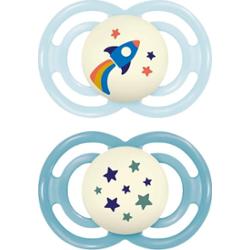 MAM Perfect Night 16m+ smoczek Blue/ Turquoise 2 szt.