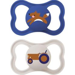 MAM Supreme Double Box 6+ months smoczek Blue/ Grey 2 szt.