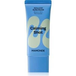 MAMONDE Calming Shot Azulene Suncream ochronny krem do twarzy o działaniu uspokajającym SPF 50+ 35 ml