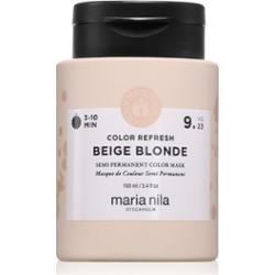 Maria Nila Colour Refresh delikatna odżywiająca maska bez trwałych pigmentów barwiących odcień Beige Blonde 9.23 100 ml