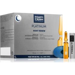MartiDerm Platinum Night Renew przeciwzmarszczkowe serum na noc w ampułkach 30x2 ml