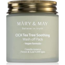 MARY & MAY Cica Tea Tree Soothing mineralna maska z glinki oczyszczająca do łagodzenia 125 g