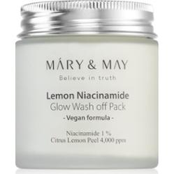 Mary&May - Lemon Niacinamide Glow Wash off Pack, 125g - rozświetlająca maska z glinką