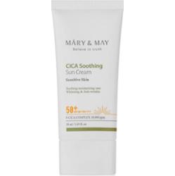 Mary&May - Vegan CICA Soothing Sun Cream SPF50+ PA++++, 50 ml - kojący krem z filtrem