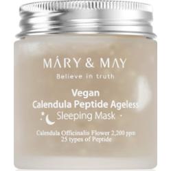 Mary&May Calendula Peptide Ageless Sleeping Mask łagodząca maseczka na noc o działaniu przeciwzmarszczkowym 110 g