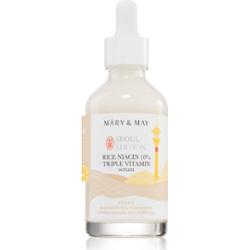 Mary&May - Seoul Edition Vegan Rice Niacin 10% Triple Vitamin Serum, 80ml - rozjaśniające serum do twarzy