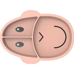 Matchstick Monkey Monkey Section Plate talerz dzielony Dusty Pink 1 szt.