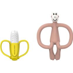 Matchstick Monkey Banana Soother & Monkey Teether zestaw upominkowy dla dzieci 1 szt.
