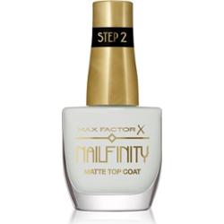 Max Factor Nailfinity Matte Top Coat top na lakier hybrydowy z matowym wykończeniem odcień 101 Velvet Curtain 12 ml