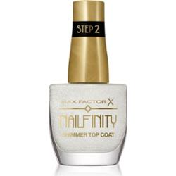 Max Factor Nailfinity Shimmer Top Coat top na lakier hybrydowy zapewniający błyszczący połysk odcień 102 Starry Veil 12 ml
