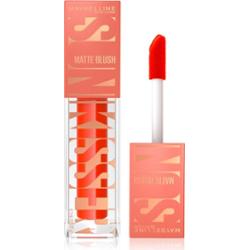 MAYBELLINE NEW YORK Sunkisser Matte róż w płynie z matowym wykończeniem odcień 35 Spritzy Orange 4.7 ml