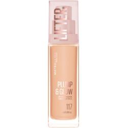 MAYBELLINE NEW YORK Lifter Plump & Glow podkład rozświetlający nadający naturalny wygląd odcień 117 30 ml