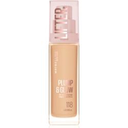 MAYBELLINE NEW YORK Lifter Plump & Glow podkład rozświetlający nadający naturalny wygląd odcień 118 30 ml