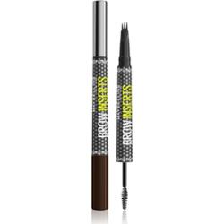 MAYBELLINE NEW YORK Brow Inserts pisak do brwi ze szczoteczką 2 w 1 odcień 4.5 Ash Brown 1.25 ml