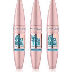 MAYBELLINE NEW YORK Lash Sensational wodoodporny tusz do rzęs wydłużający, podkręcający i nadający rzęsom objętość odcień Black