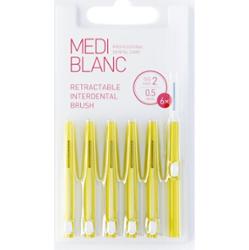 MEDIBLANC Interdental TB Pull Out System 0.5mm wysuwana szczoteczka międzyzębowa 6 szt.