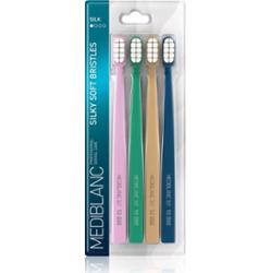 MEDIBLANC Toothbrush Silk szczoteczka do zębów z delikatnym włosiem 4 szt.