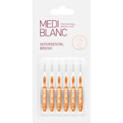 MEDIBLANC Interdental Pick-brush szczoteczka międzyzębowa 0,7 mm Yellow 6 szt.