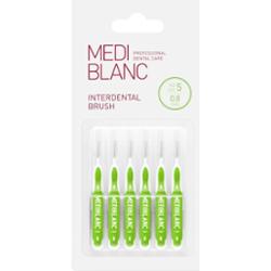 MEDIBLANC Interdental Pick-brush szczoteczka międzyzębowa 0,8 mm Green 6 szt.