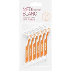 MEDIBLANC Interdental Pick-brush Angle szczoteczka międzyzębowa 6 szt. 0,7 mm Yellow 6 szt.