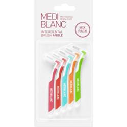 MEDIBLANC Interdental Pick-brush Angle szczoteczka międzyzębowa 10 szt. Mix kit 5 szt.