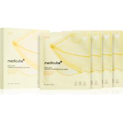 Medicube Kojic Acid Turmeric Brightening Gel Mask maseczka nawilżająca i rozświetlająca z żelową konsystencją 4 szt.
