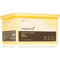 Medicube Deep Vita C Daily Quick Mask maska nawilżająca w płacie do ujednolicenia kolorytu skóry duże opakowanie 30 szt.